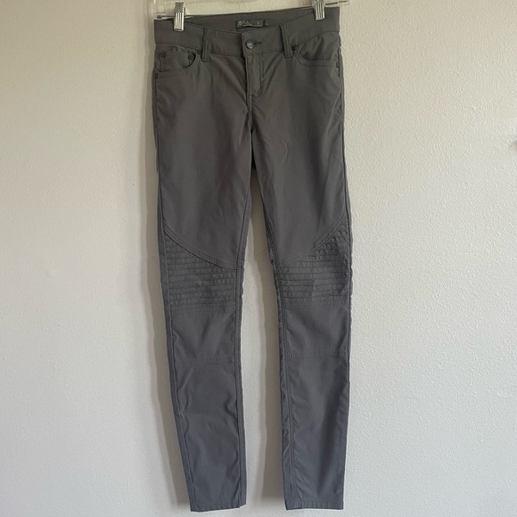 PRANA GRAY BRENNA MOTO PANTS - Picture 3 of 6